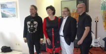 Opening for exhibition of Eva Hof Krocova art in hotel U Pramenu in Pilsen (1)